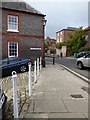 Cattle posts at the junction of Matravers Street and Kings Arm Hill