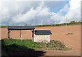 Barns in field