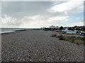 Beach at Pevensey Bay looking West