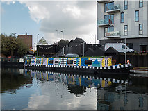TQ3283 : Regents Canal, City Road Basin, Islington, london by Christine Matthews