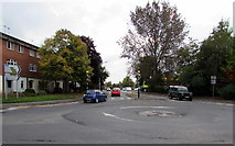 SJ6552 : Hospital Street mini-roundabout, Nantwich by Jaggery