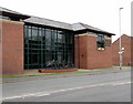 SJ6552 : Metal silhouettes outside Nantwich Veterinary Hospital, Nantwich by Jaggery