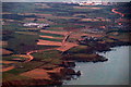 NO8991 : The A90 passing Bridge of Muchalls from the air, at dusk by Mike Pennington