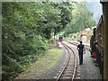SN6878 : Waiting to enter Aberffrwd station on the Vale of Rheidol railway by Derek Voller