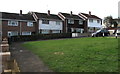 Houses on the south side of Henllys Way, St Dials, Cwmbran