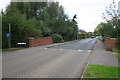 Bradwell Road bridge over stream at The Green junction