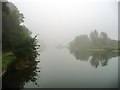 SJ6469 : Misty morning, Valeroyal Cut, Weaver Navigation by Christine Johnstone