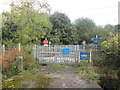 Crossing on the Metrolink line south of Newhey