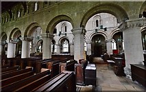 TF4322 : Long Sutton, St. Mary's Church: The Norman nave from the north aisle by Michael Garlick