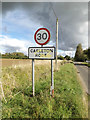 Carleton Rode Village Name sign on Mill Road