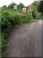 Bus stop at the southern edge of Walford