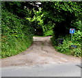 Dead-end side road in the south of Walford