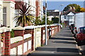 View along the pavement in Hartley Road