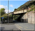 Railway bridge over the A493 in Aberdovey