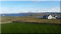 View across Bluemull Sound from Cullivoe Primary School