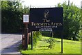 The Foresters Arms (3) - signs by car park, Brafferton Lane, Coatham Mundeville, near Darlington