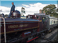 London Transport Steam Locomotive at Station, Chinnor, Oxfordshire