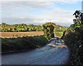 Sharp bend on Castle Hill