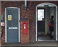 TM1279 : Victorian postbox, Diss Railway Station by JThomas