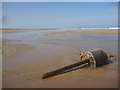 NT6579 : Coastal East Lothian : WW2 Anti-glider Pole On Belhaven Sands by Richard West