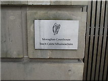 H6733 : Bilingual sign on Monaghan Courthouse by Eric Jones