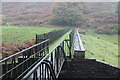 Dam wall, Nant-y-draenog Reservoir