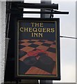 The sign of The Chequers