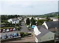 View from the castle wall looking down Castle Street, Kidwelly