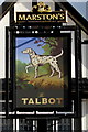 Talbot name sign, Oat Market, Nantwich