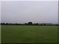 Playing fields by the railway