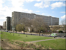 TQ3277 : High-rise Bradenham and low-rise Chartridge, Aylesbury Estate, Walworth, London by Robin Stott