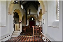 SP9799 : Tixover, St. Luke's Church: The nave from the chancel by Michael Garlick