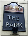 Sign for the Park public house, Crewe