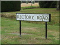 TL9222 : Rectory Road sign by Geographer