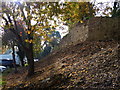 Wall and earthworks at Oakham Castle