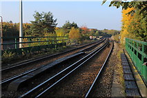 TQ4274 : Railway Lines running West from Eltham Station by Chris Heaton