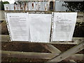 TL9419 : Planning Notices at St Peter & St Paul's Church by Geographer