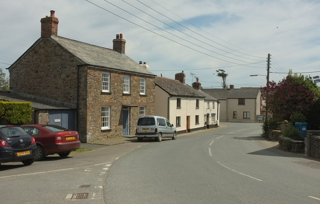 Houses in Marhamchurch © Derek Harper  Geograph Britain and Ireland