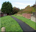 Path on the north side of Langlands Road, Barry