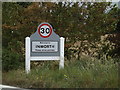 Inworth Village Name sign on the B1023 Kelvedon Road