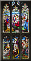 TF0306 : Stained glass window, St Martin's church, Stamford by Julian P Guffogg