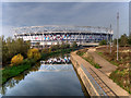 TQ3783 : City Mill River and London Stadium by David Dixon