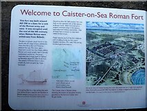 TG5112 : Roman fort at Caister-on-Sea [3] by Michael Dibb