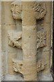 SP5203 : Carvings in a Norman arch #3 by Philip Halling
