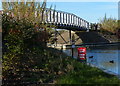 Footbridge across the entrance to Bosworth Marina