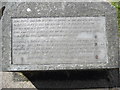 J4844 : Inscription by St Patrick's Grave, Downpatrick by David Hillas