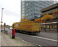 DHL lorry in Clarence Place, Newport