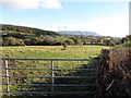 View across farmland towards the Mill Dam Reservoir