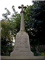 A war memorial on the Mobberley Road