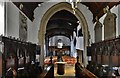 Radley, St. James the Great Church: The chancel with fine c17th choir stalls